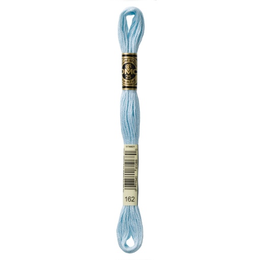 Linha de bordar DMC Mouliné 117MC azul bebé 162