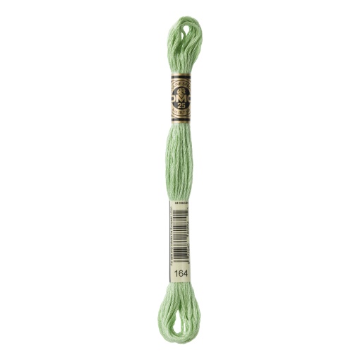 Linha de bordar DMC Mouliné 117MC verde 164