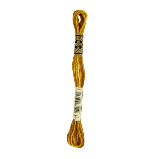Linha de Bordar DMC Mouliné 117MC Castanho Mesclado 111