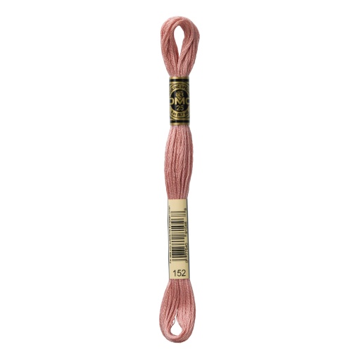 Linha de bordar DMC Mouliné 117MC rosa velho 152