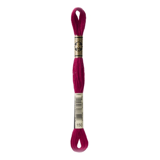 Linha de bordar DMC Mouliné 117MC bordeaux 150