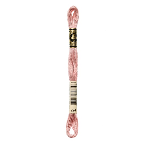 Linha de bordar DMC Mouliné 117MC rosa 224