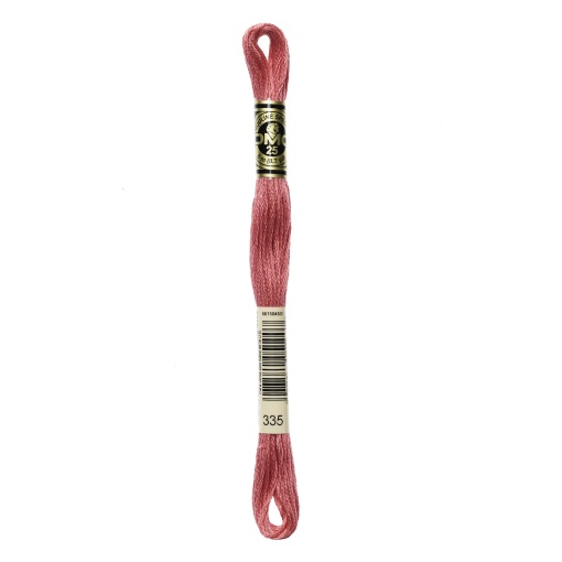 Linha de bordar DMC Mouliné 117MC rosa 335