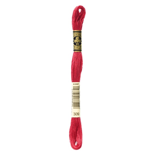 Linha de bordar DMC Mouliné 117MC rosa 309