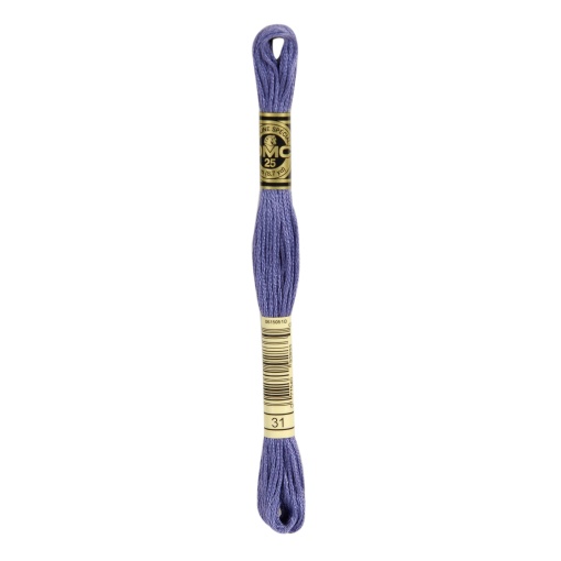 Linha de Bordar DMC Mouliné 117MC Violeta 31