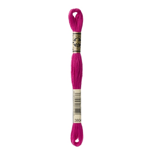 Linha de bordar DMC Mouliné 117MC rosa 3804