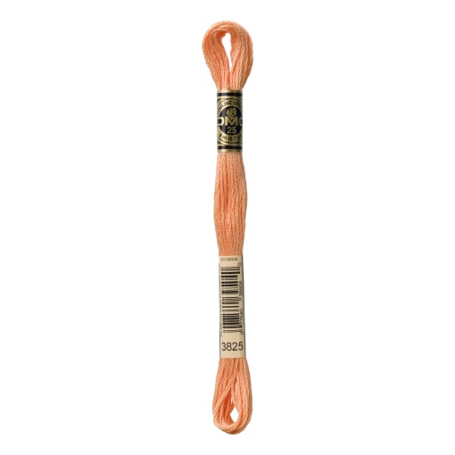 Linha de Bordar DMC Mouliné 117MC Laranja Claro 3825