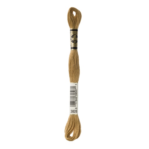 Linha de Bordar DMC Mouliné 117MC Camel 3828