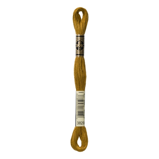 Linha de Bordar DMC Mouliné 117MC Camel 3829