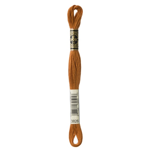 Linha de Bordar DMC Mouliné 117MC Castanho 3826