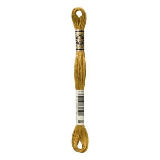Linha de Bordar DMC Mouliné 117MC Camel 680