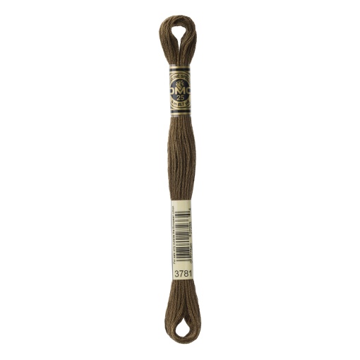 Linha de Bordar DMC Mouliné 117MC Castanho 3781