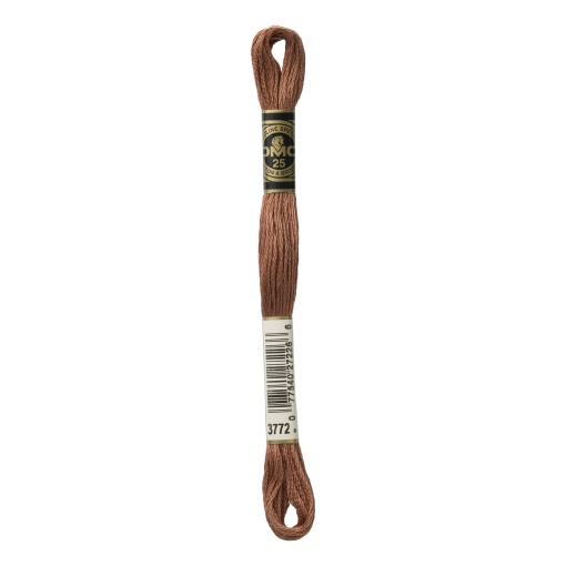 Linha de Bordar DMC Mouliné 117MC Castanho 3772