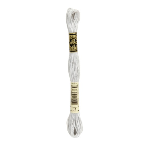 Linha de Bordar DMC Mouliné 117MC Branco 01