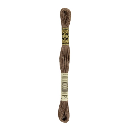 Linha de Bordar DMC Mouliné 117MC Castanho 08