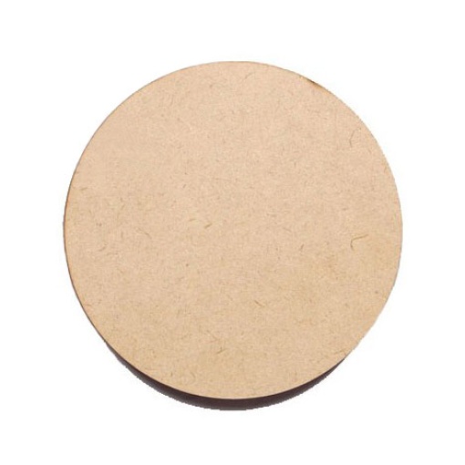Base de Madeira MDF Redonda 12x0,5cm