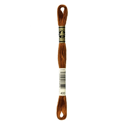 Linha de Bordar DMC Mouliné 117MC Castanho 400
