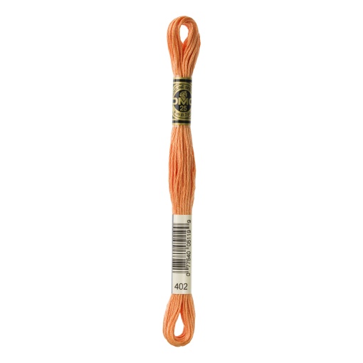 Linha de Bordar DMC Mouliné 117MC Laranja Claro 402