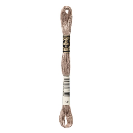 Linha de Bordar DMC Mouliné 117MC Castanho Claro 841
