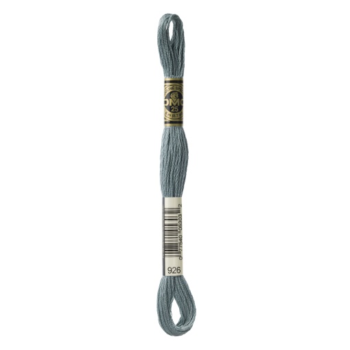 Linha de bordar DMC Mouliné 117MC azul 926