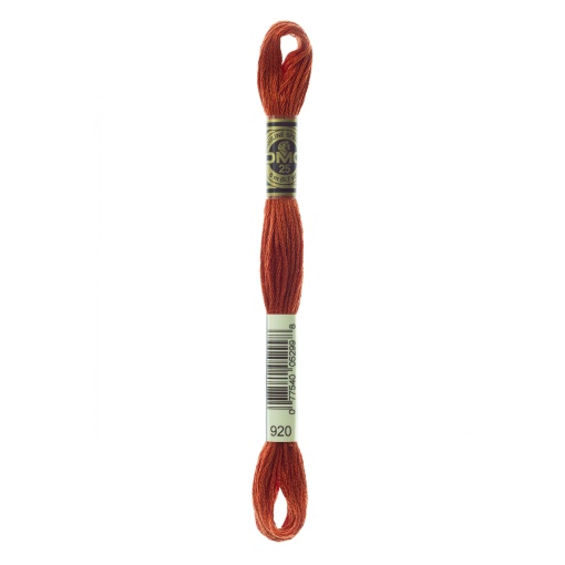 Linha de Bordar DMC Mouliné 117MC Laranja 920