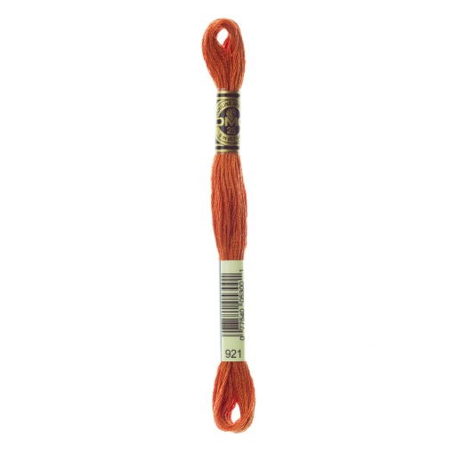 Linha de Bordar DMC Mouliné 117MC Laranja 921