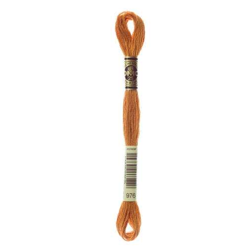 Linha de Bordar DMC Mouliné 117MC Laranja 976