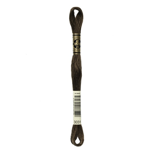 Linha de Bordar DMC Mouliné 117MC Castanho 3031