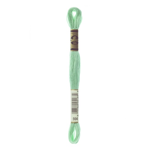Linha de bordar DMC Mouliné 117MC verde 564