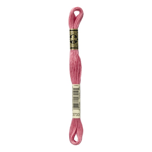 Linha de bordar DMC Mouliné 117MC rosa 3733