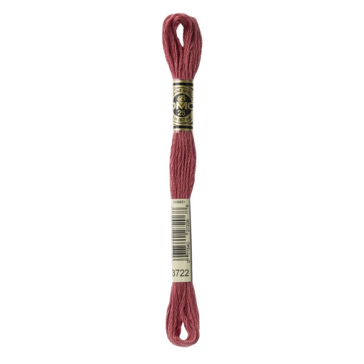 Linha de bordar DMC Mouliné 117MC rosa 3722