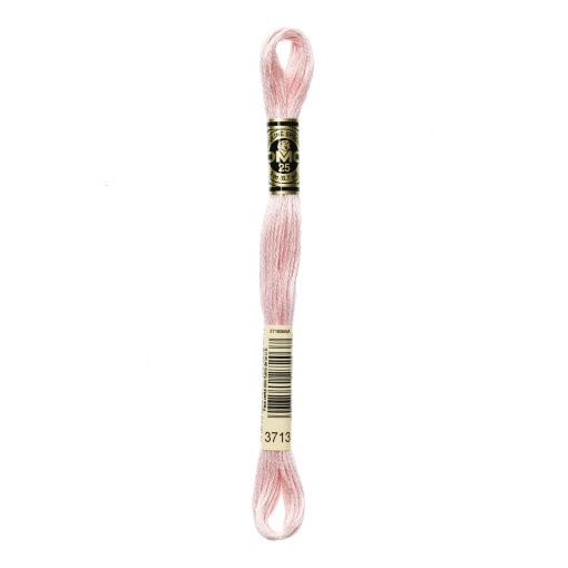 Linha de bordar DMC Mouliné 117MC rosa claro 3713