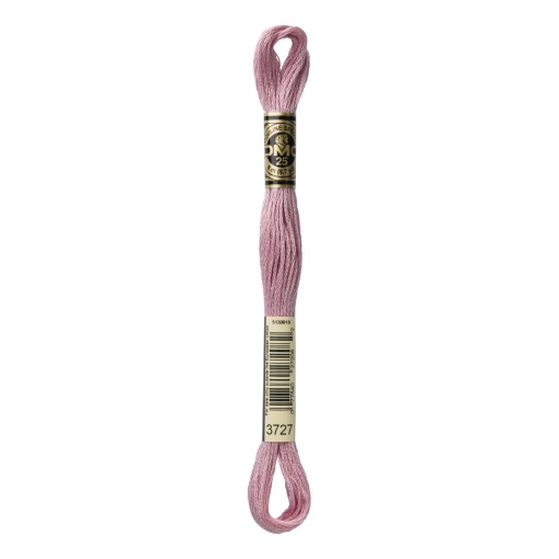 Linha de bordar DMC Mouliné 117MC rosa 3727