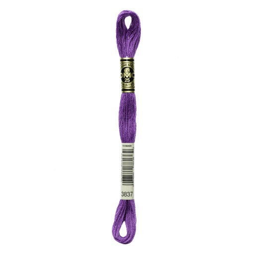 Linha de Bordar DMC Mouliné 117MC Violeta 3837