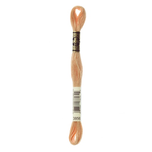 Linha de Bordar DMC Mouliné 117MC Laranja Claro 3856