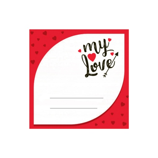 Etiquetas adesivas em rolo My Love JOLUMO - 200 unidades