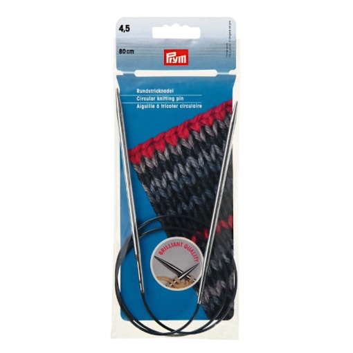 Agulha de tricot circular PRYM 4,5mm 80cm