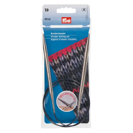 Agulha de tricot circular PRYM 7mm 80cm