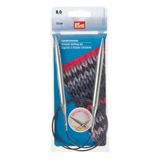 Agulha de tricot circular PRYM 9mm 80cm