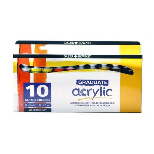 Tinta Acrílica DALER-ROWNEY Graduate 10 Cores 10x38ml