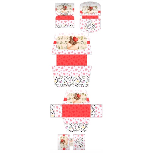 Tecido com Recorte Kit Bolsa Love 1x1,60m