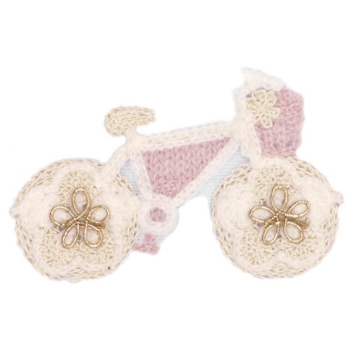 Aplicação de Tecido de Coser Bicicleta 8,5x5,5cm