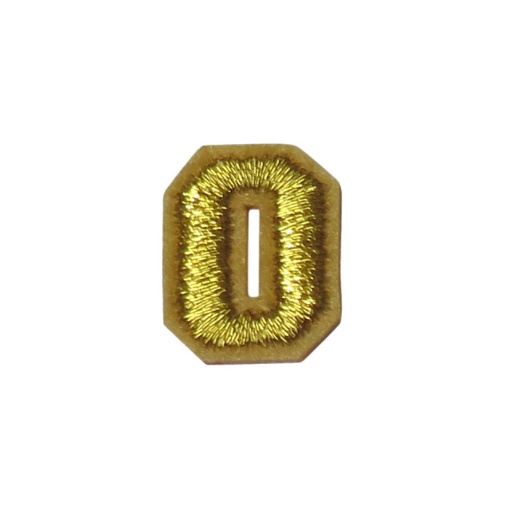 Aplicação de tecido termocolante nº 0 dourado
