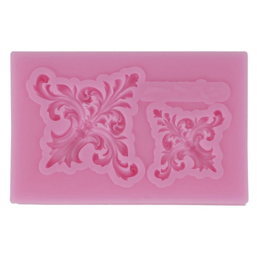 Molde de silicone arabesco canto 6,5x4cm LG
