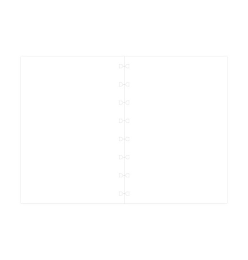 Recarga Notebook A5 FILOFAX LISO 32 folhas 100g Branco