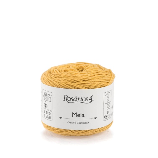 Fio de Tricot Rosários 4 Meia 50g Amarelo 02