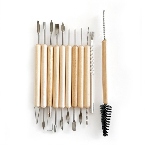 Conjunto 11 Ferramentas de Modelagem e Escultura INART