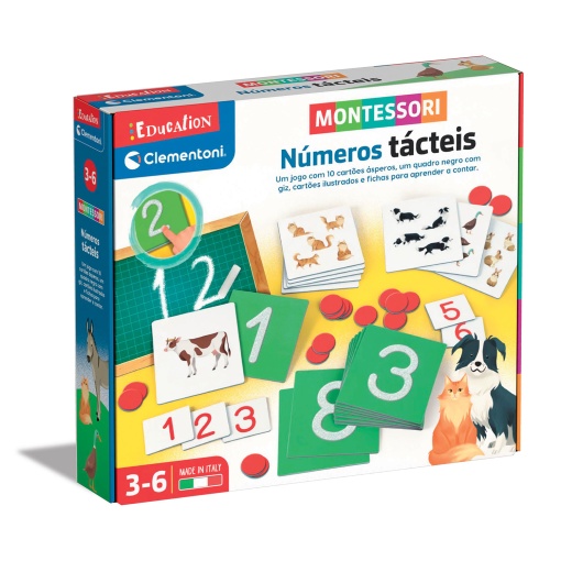Montessori - Números táteis CLEMENTONI Education