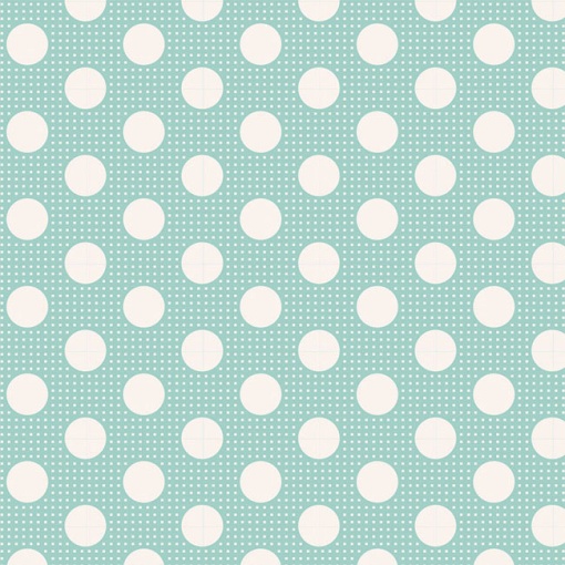 Tecido TILDA Basics Medium Dots Verde Água 1x1,10m