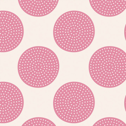 Tecido TILDA Basics Classic Dottie Dots Rosa 1x1,10m
